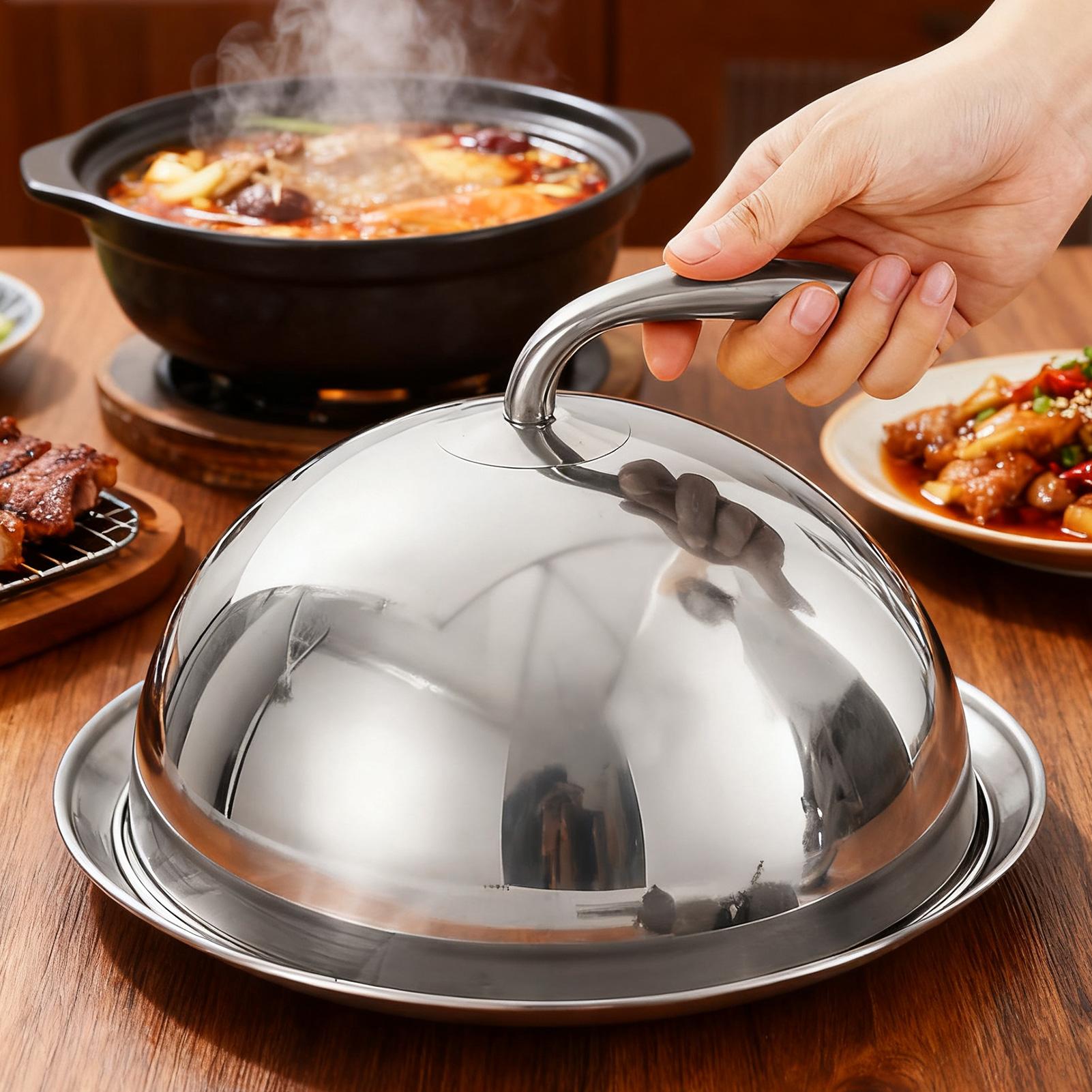 Home Cooking Meal - Basting Cover Round Plate Included Dish