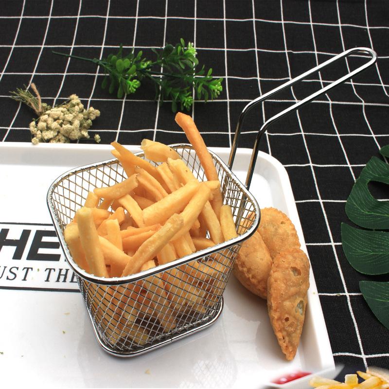 Home Cooking In French - French Fry Basket Portable Mesh Cooking