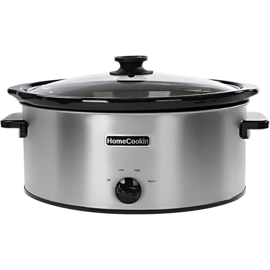 Home Cooking Meal - 7 Quart Oval Manual Slow Cooker