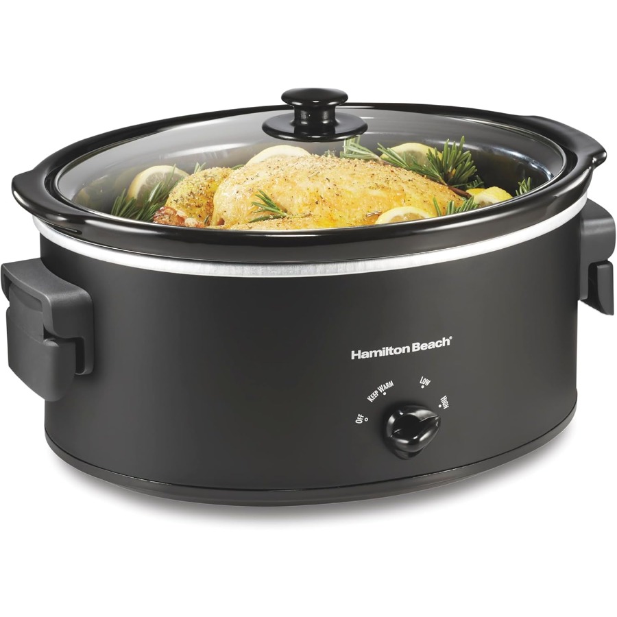 Home Cooking Meal - 7 Quart Slow Cooker with SpaceSaving