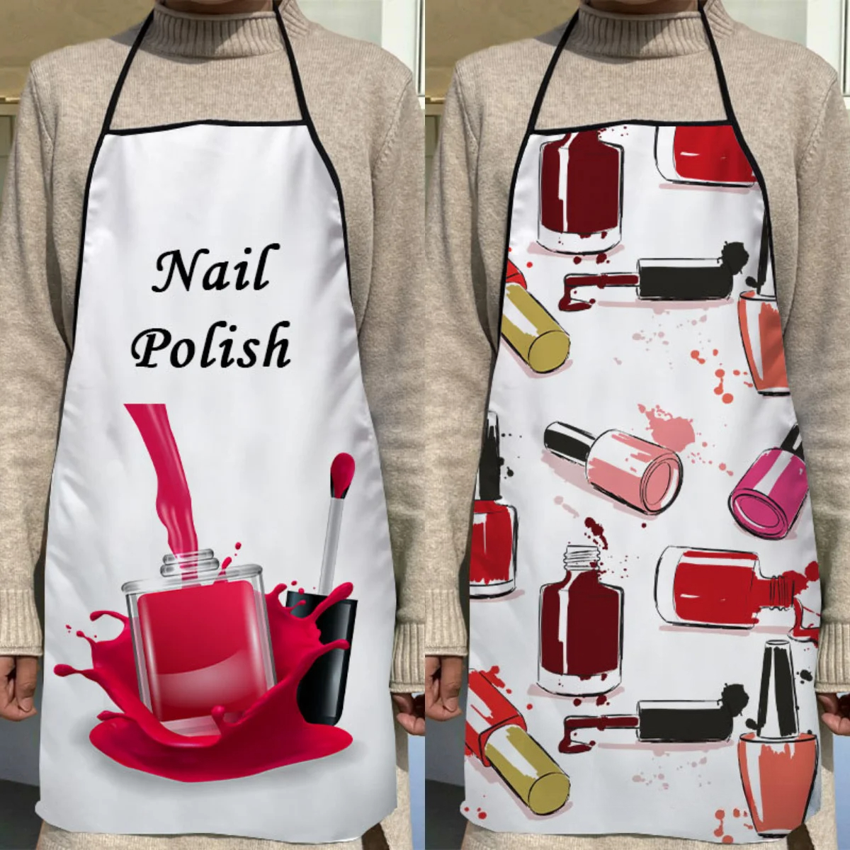 Home Cooking Services - Fashion Design Nail Polish Apron Store