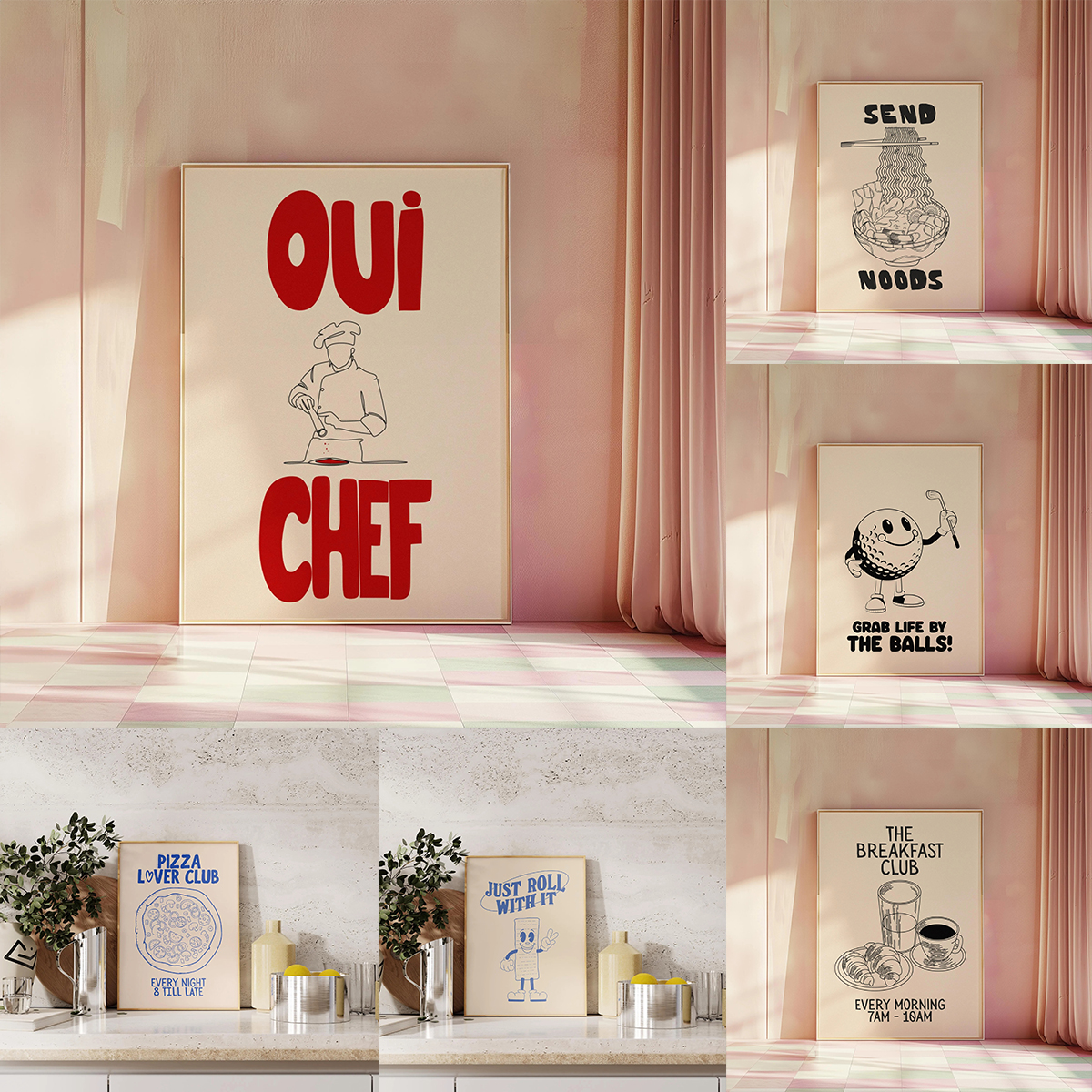 Home Cooking In French - Oui Chef Gourmet Canvas Printing Pizza