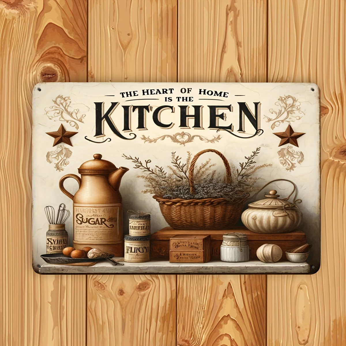 （2D Tin painting）Vintage Kitch - Home Cooking Quotes のレビューと価格