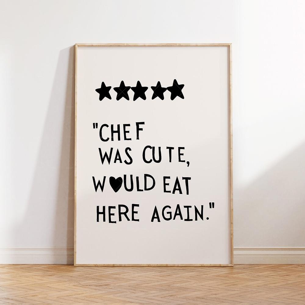 Minimalist Heart Black Chef Mo - Home Cooking Quotes のレビューと価格
