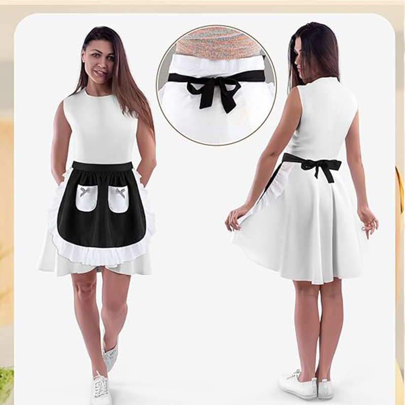 Elegant Lace Short Apron With  - Home Cooking Services のレビューと価格