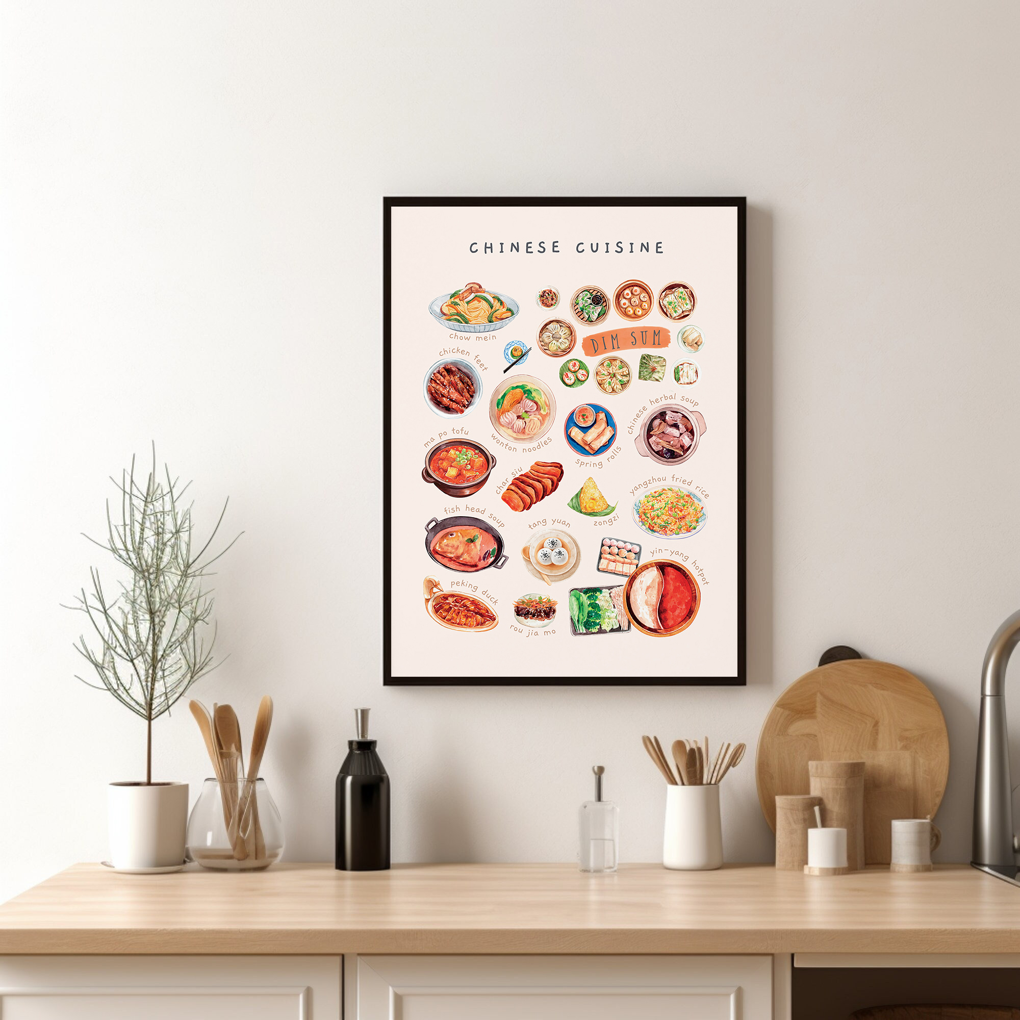 Watercolor Asian Cuisines Clas - Home Cooking Asian のレビューと価格
