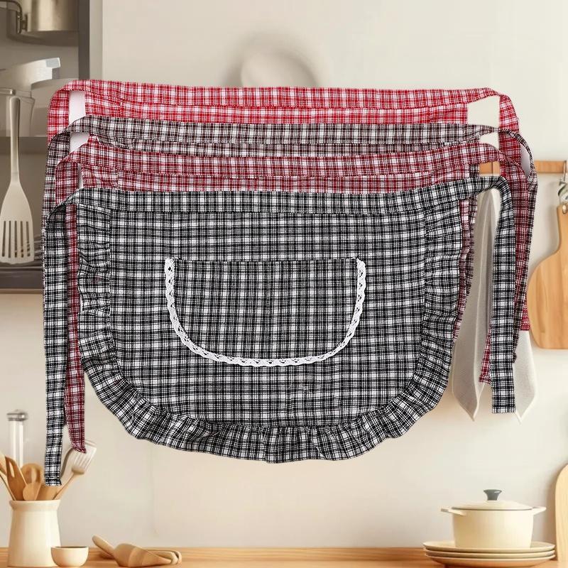 Apron Square Check Half Waist  - Home Cooking Services のレビューと価格