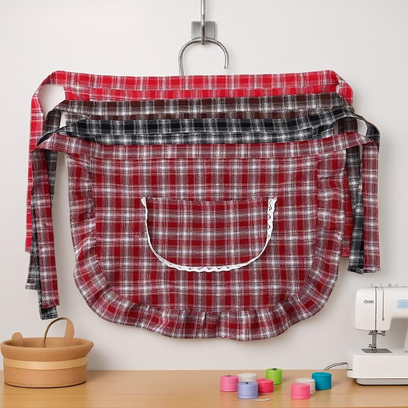 Apron Square Check Half Waist  - Home Cooking Services のレビューと価格