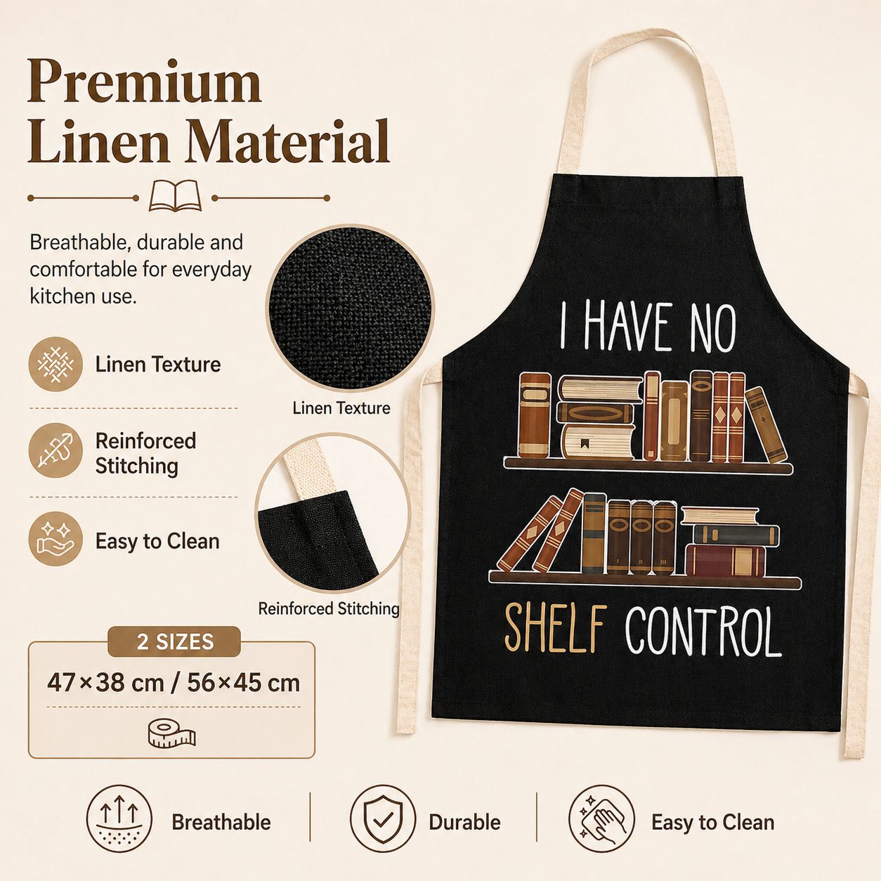 Book Lover Funny Quote Linen A - Home Cooking Quotes のレビューと価格