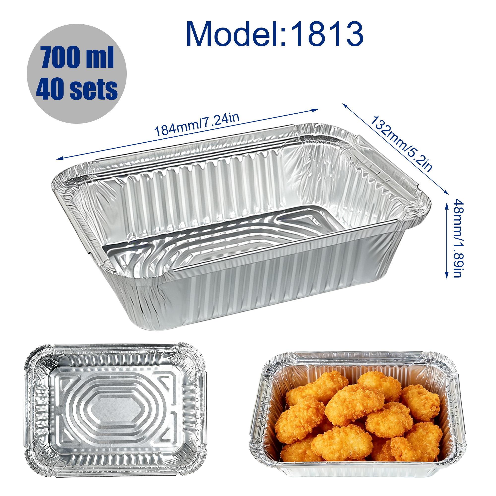 40 Containers + 40 Lids, Silve - Home Cooking Meal のレビューと価格