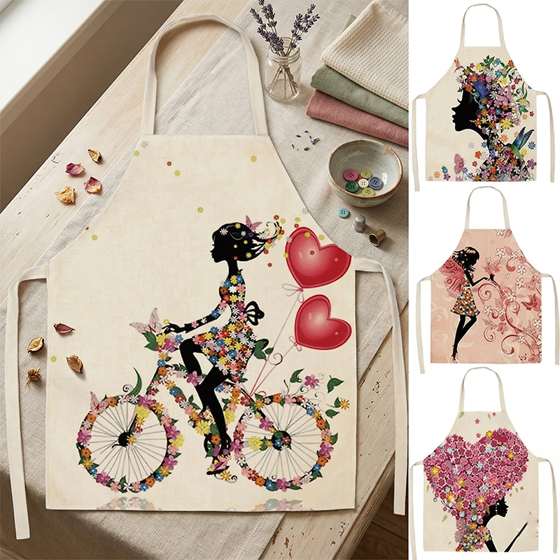 Women Kitchen Apron Floral Gir - Home Cooking Services のレビューと価格