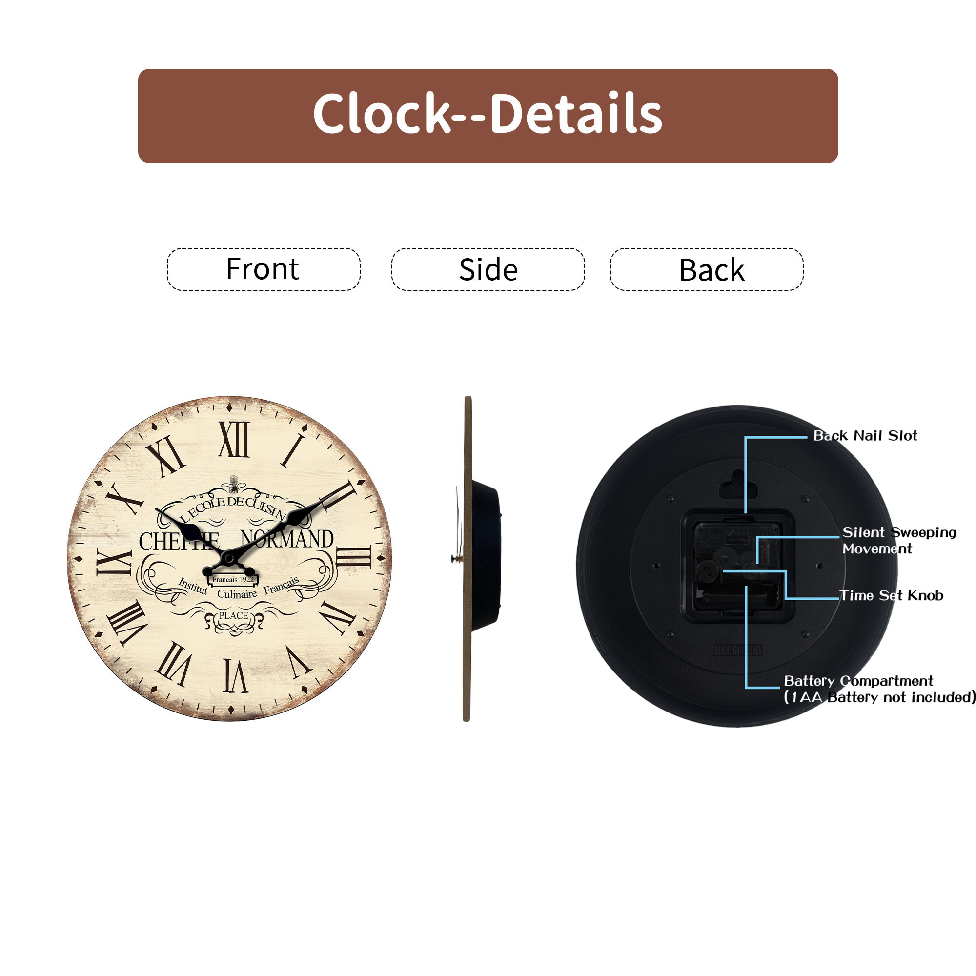 French Country Rustic Wall Clo - Home Cooking In French のレビューと価格