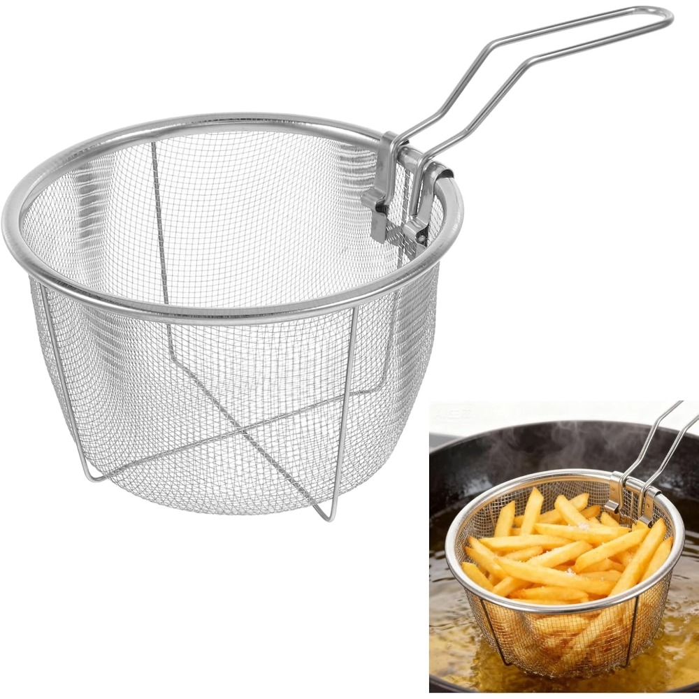 Round Fry Basket with Folding  - Home Cooking In French のレビューと価格