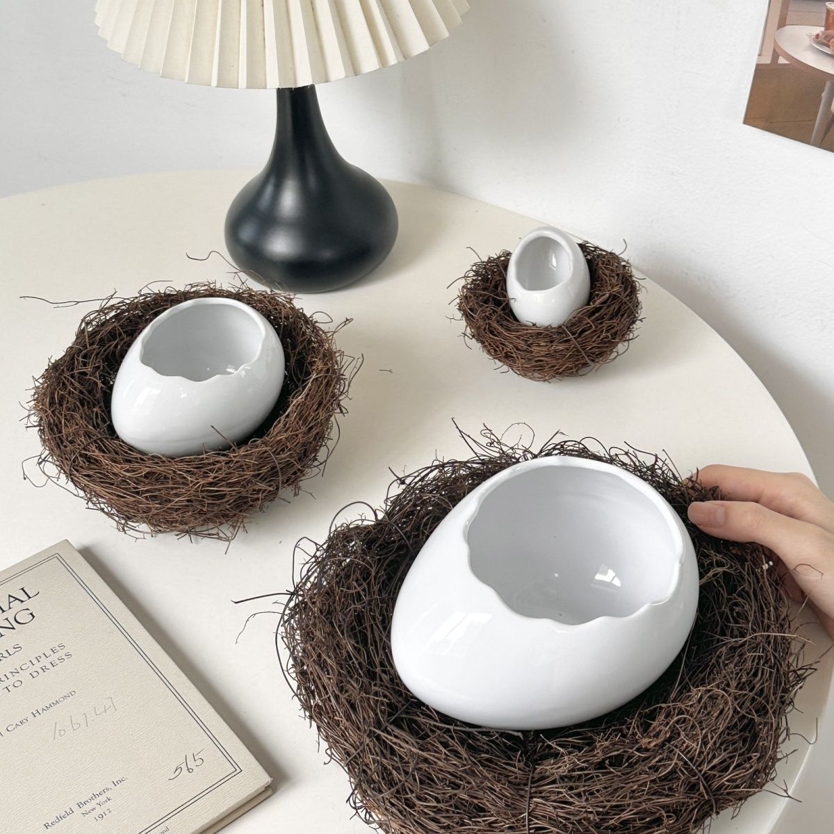 Modern Bird's Nest Ostrich Whi - Home Cooking Dishes のレビューと価格
