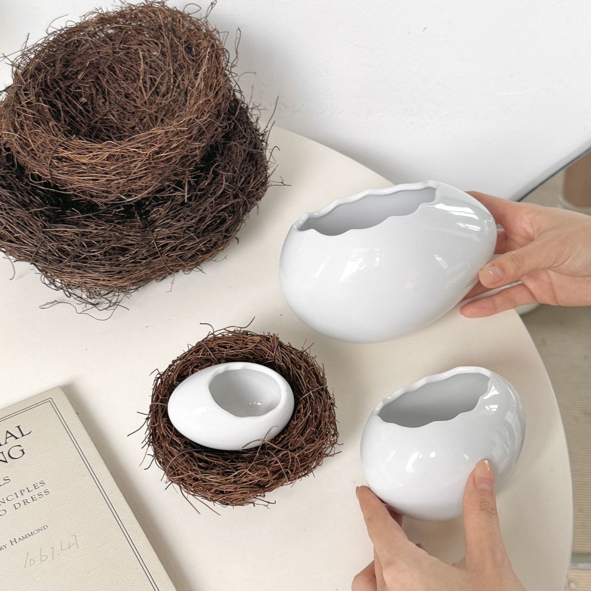 Modern Bird's Nest Ostrich Whi - Home Cooking Dishes のレビューと価格