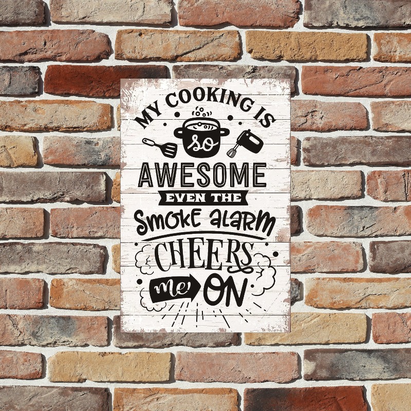 Funny Kitchen Quote Metal Sign - Home Cooking Quotes のレビューと価格