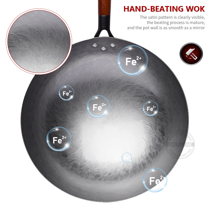 Iron Wok,30-36cm Hand Forging  - Home Cooking Chinese のレビューと価格