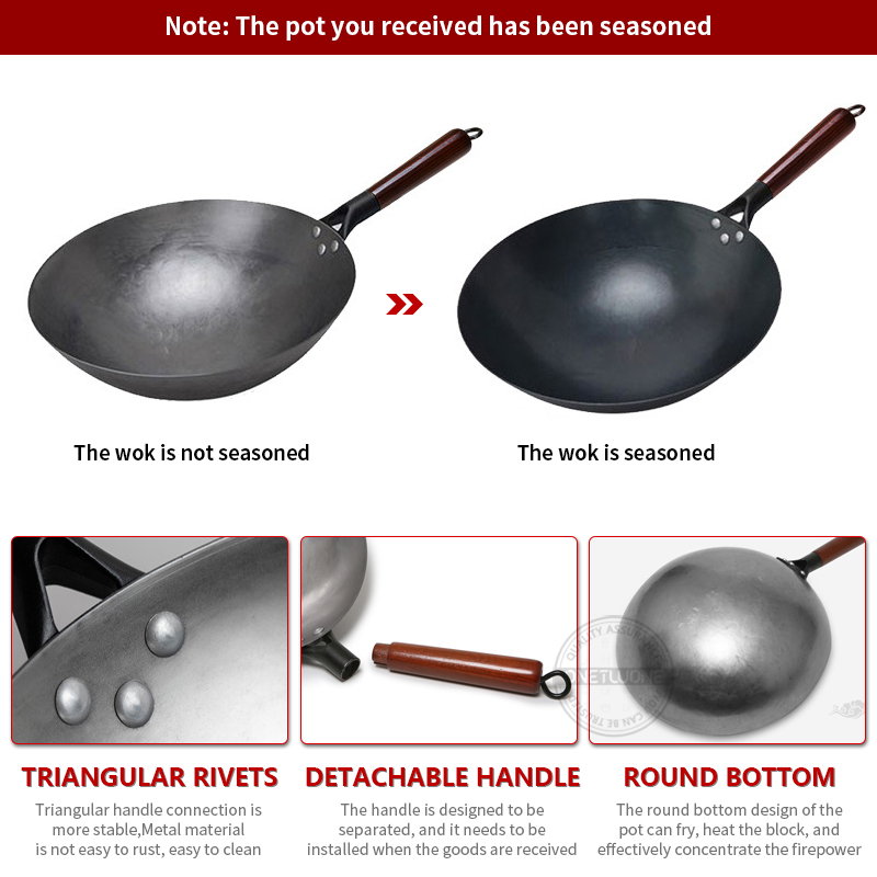 Iron Wok,30-36cm Hand Forging  - Home Cooking Chinese のレビューと価格