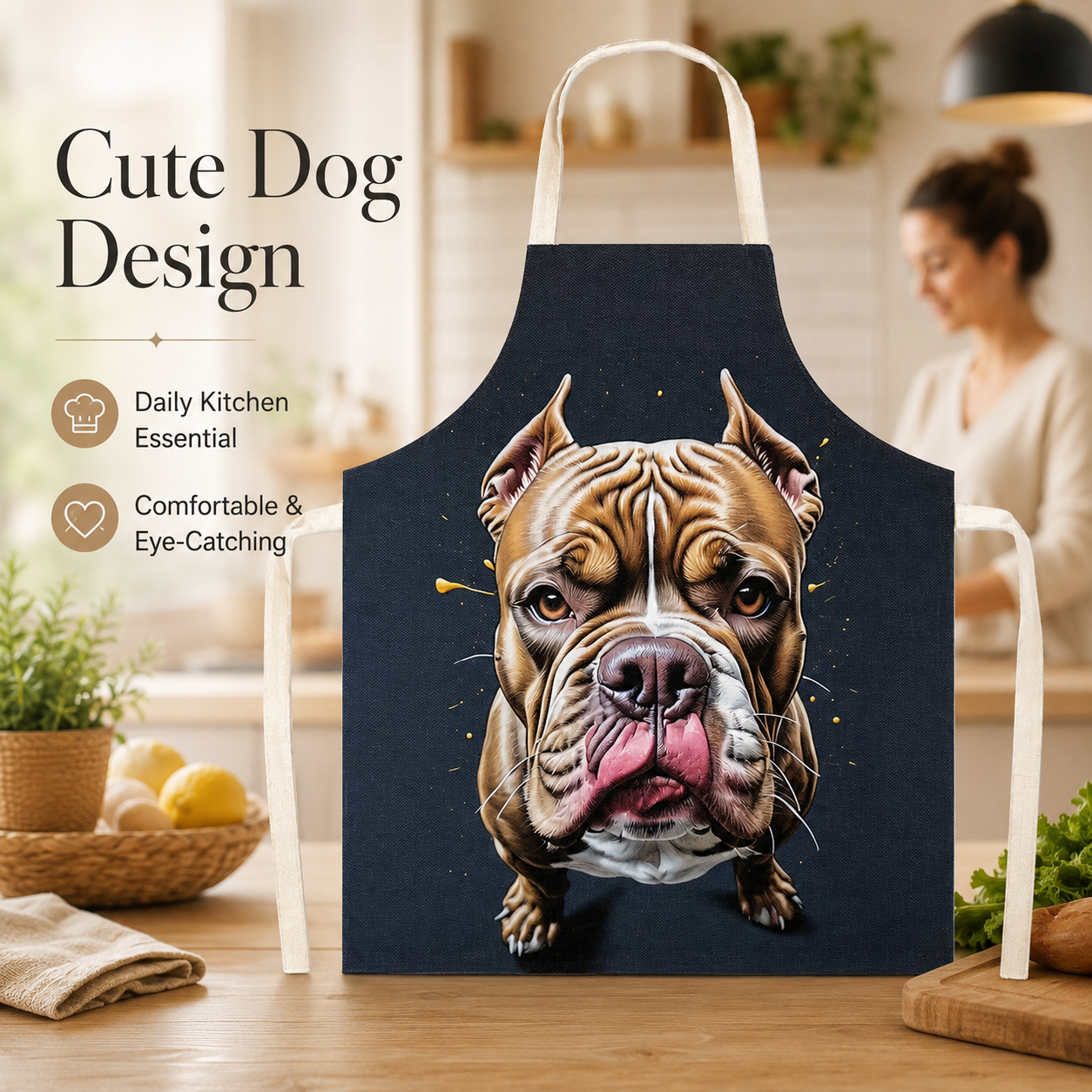 Artistic Dog Portrait Linen Sl - Home Cooking For Dogs のレビューと価格