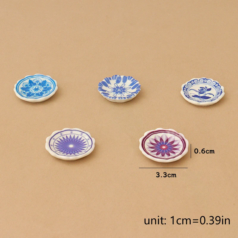 5Pcs 1:12 Dollhouse Miniature  - Home Cooking Dishes のレビューと価格