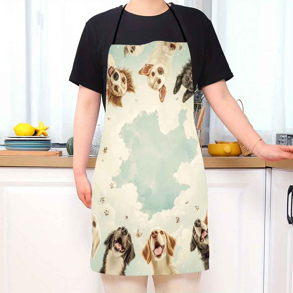 Cute Funny Circle Dogs  Apron  - Home Cooking For Dogs のレビューと価格