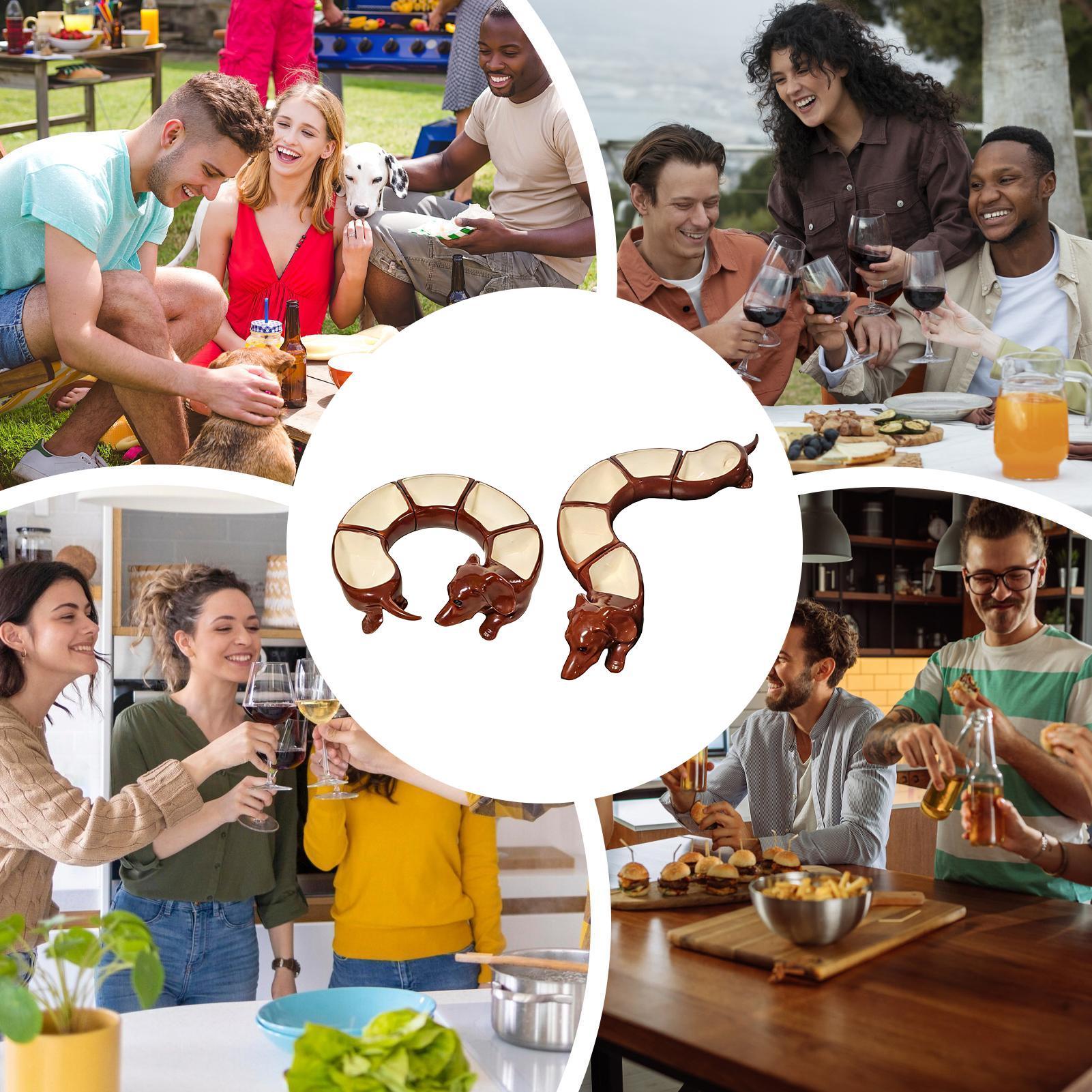 Divided Serving Platter Dachsh - Home Cooking Dishes のレビューと価格
