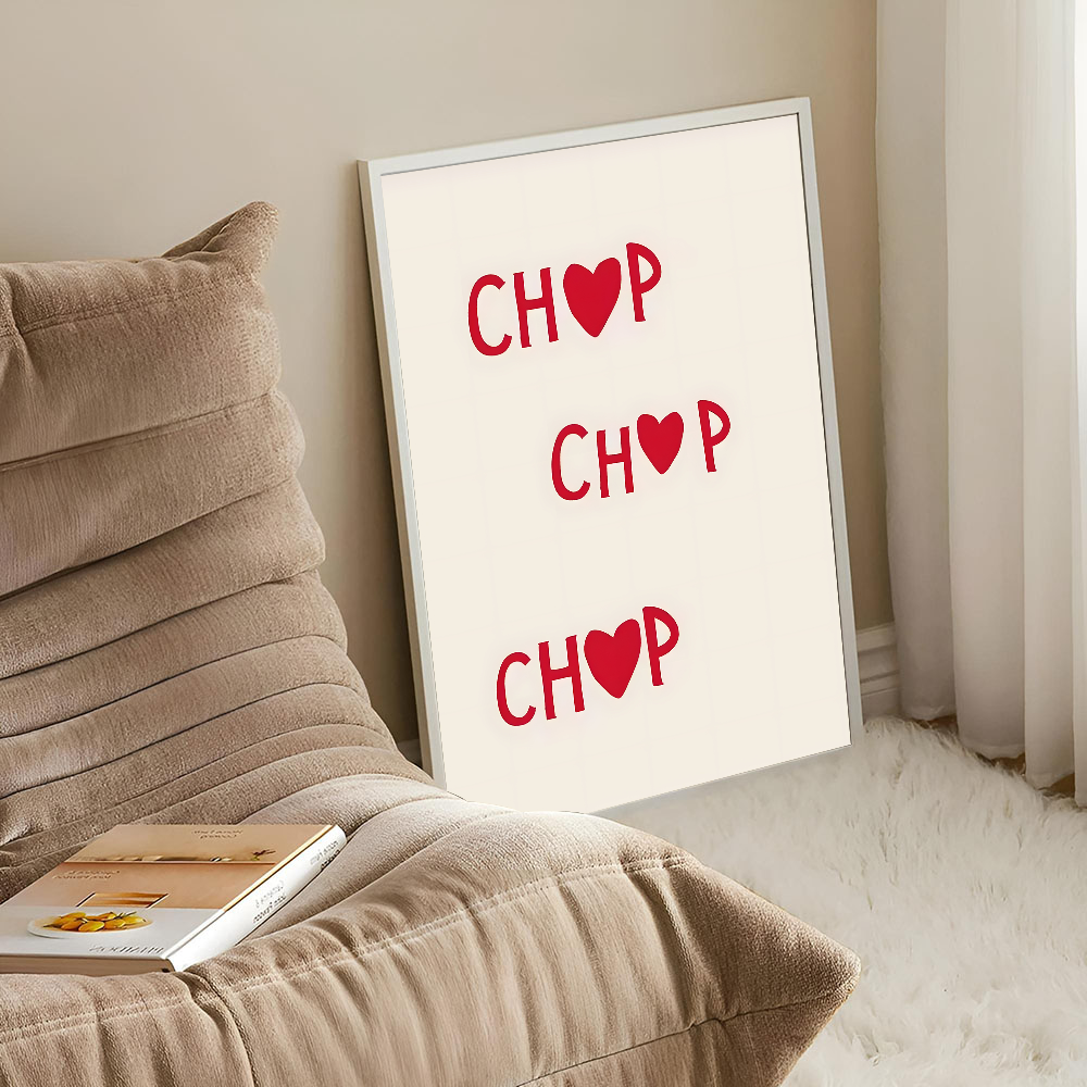 Nordic Minimalist Heart Red Qu - Home Cooking Quotes のレビューと価格