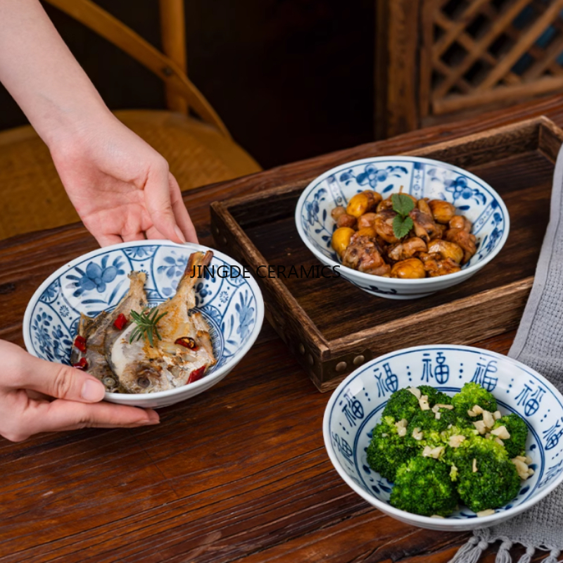 1pc Chinese Style Ceramic Tabl - Home Cooking Dishes のレビューと価格