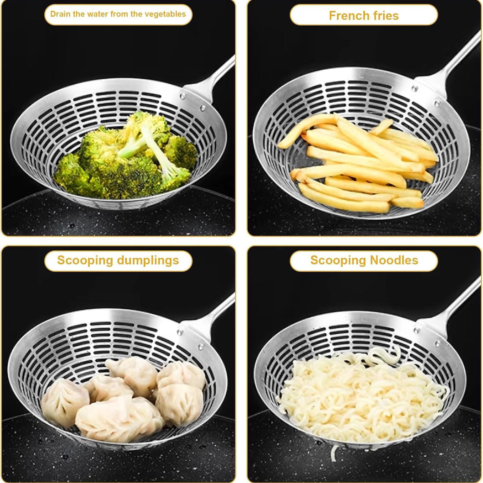 Strainer Spoon Long Handle Lar - Home Cooking In French のレビューと価格
