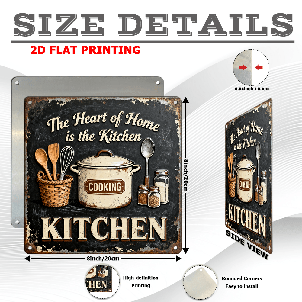 Vintage Metal Kitchen Wall Dec - Home Cooking In のレビューと価格