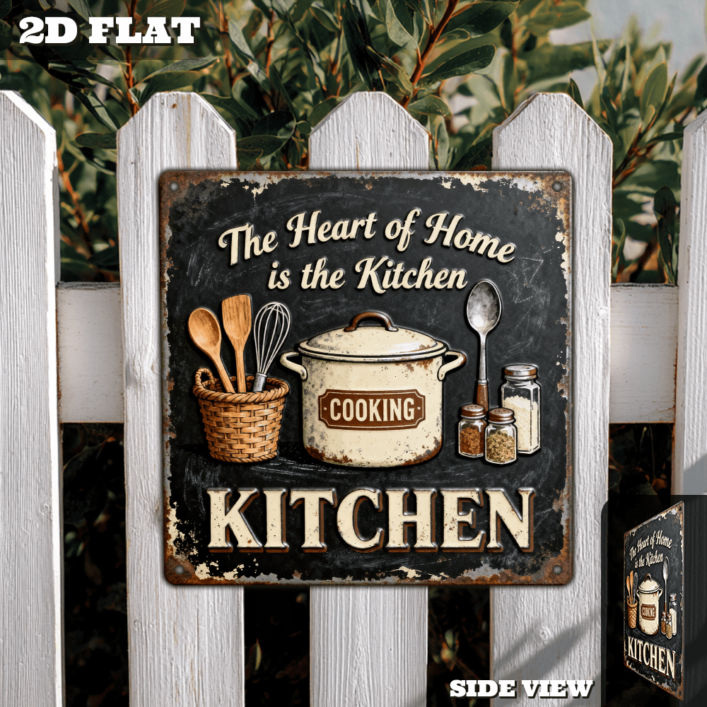 Vintage Metal Kitchen Wall Dec - Home Cooking In のレビューと価格