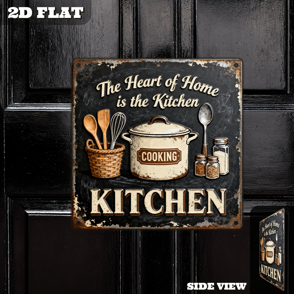 Vintage Metal Kitchen Wall Dec - Home Cooking In のレビューと価格