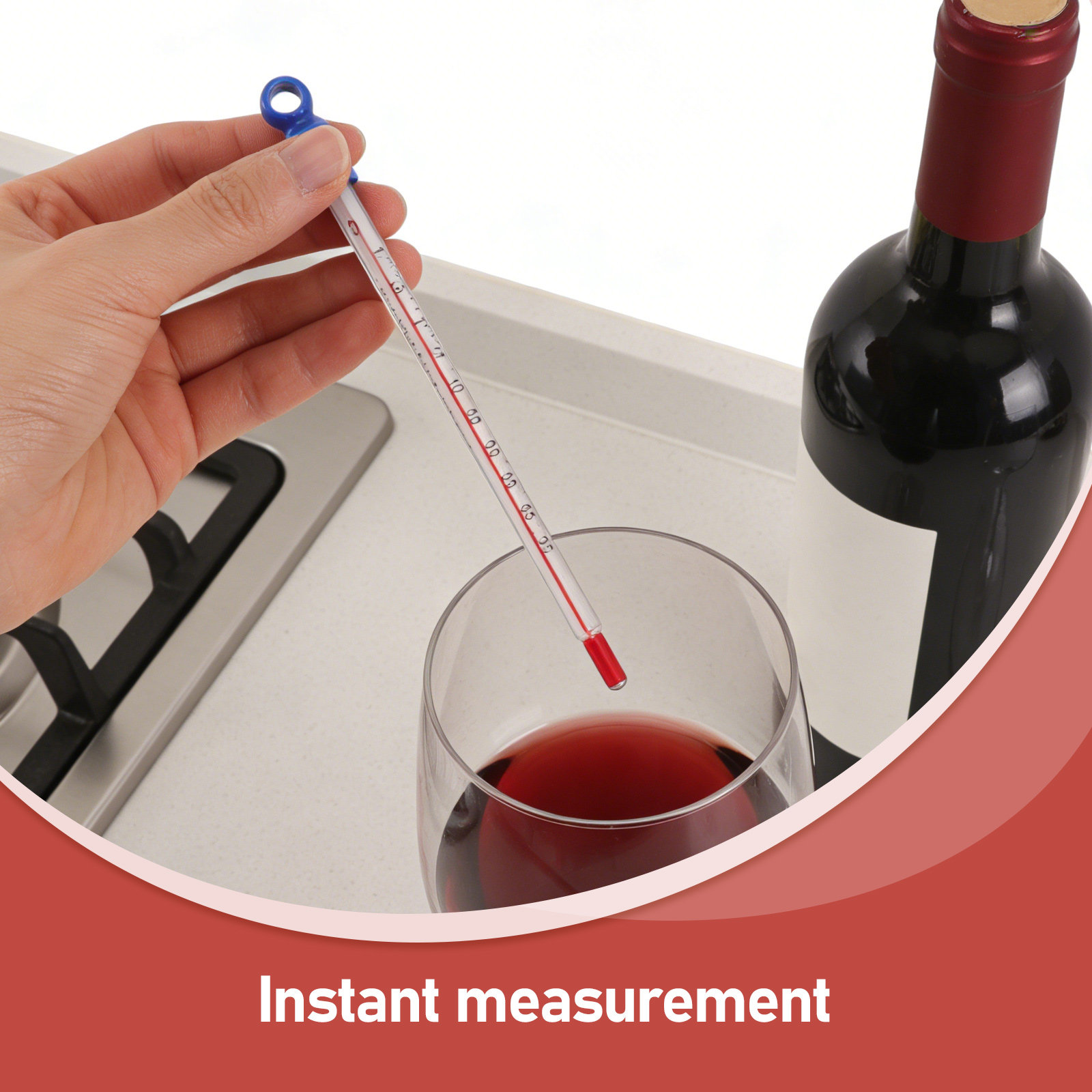 Glass Wine Thermometer Easy Re - Home Cooking In のレビューと価格