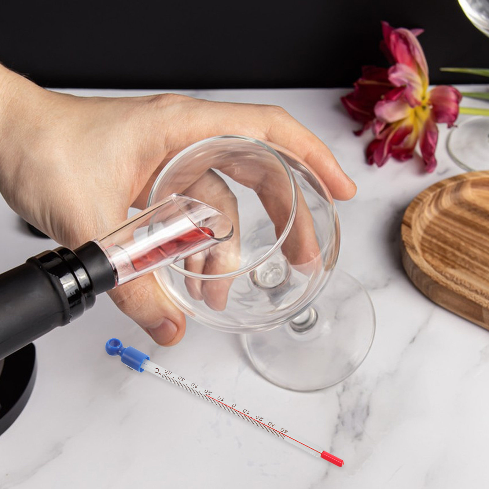 Glass Wine Thermometer Easy Re - Home Cooking In のレビューと価格