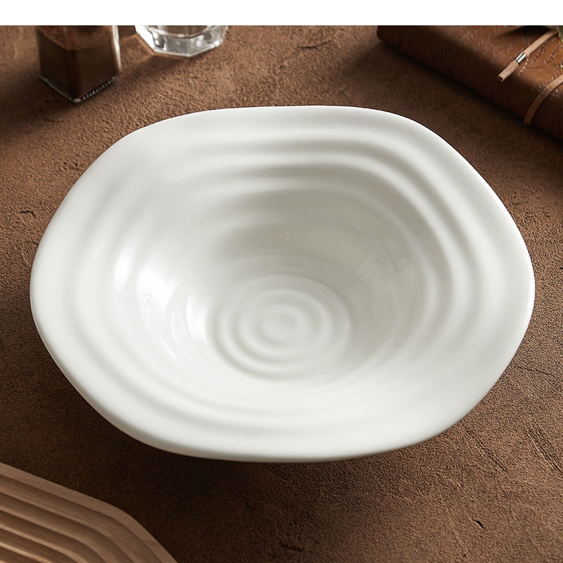 Irregular Shaped White Salad P - Home Cooking Dishes のレビューと価格