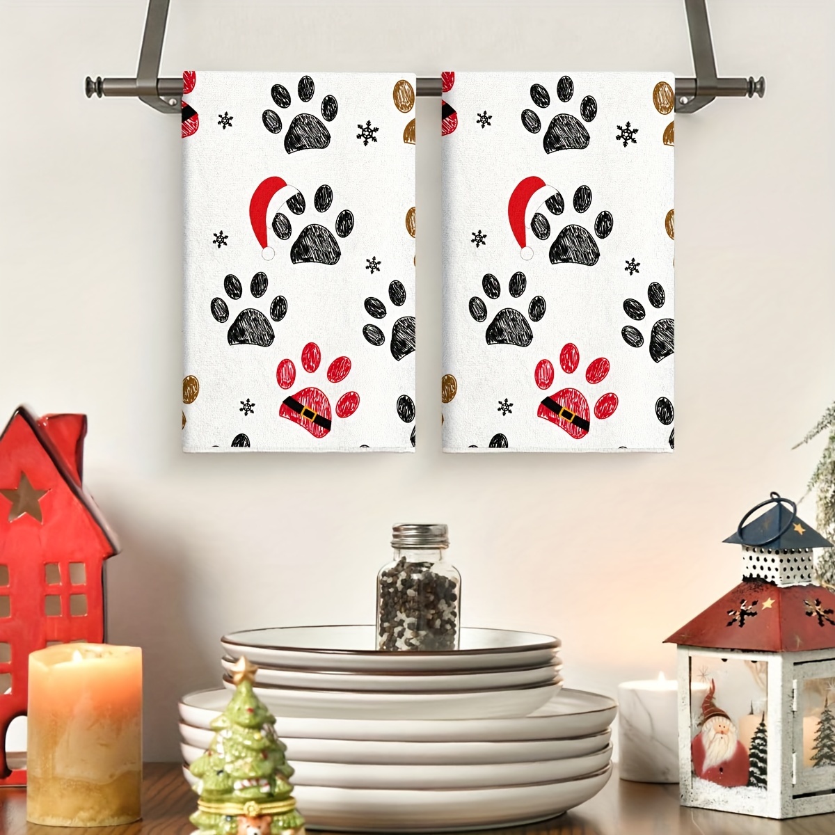 2Pcs, Red Christmas Hat Dog Pa - Home Cooking For Dogs のレビューと価格