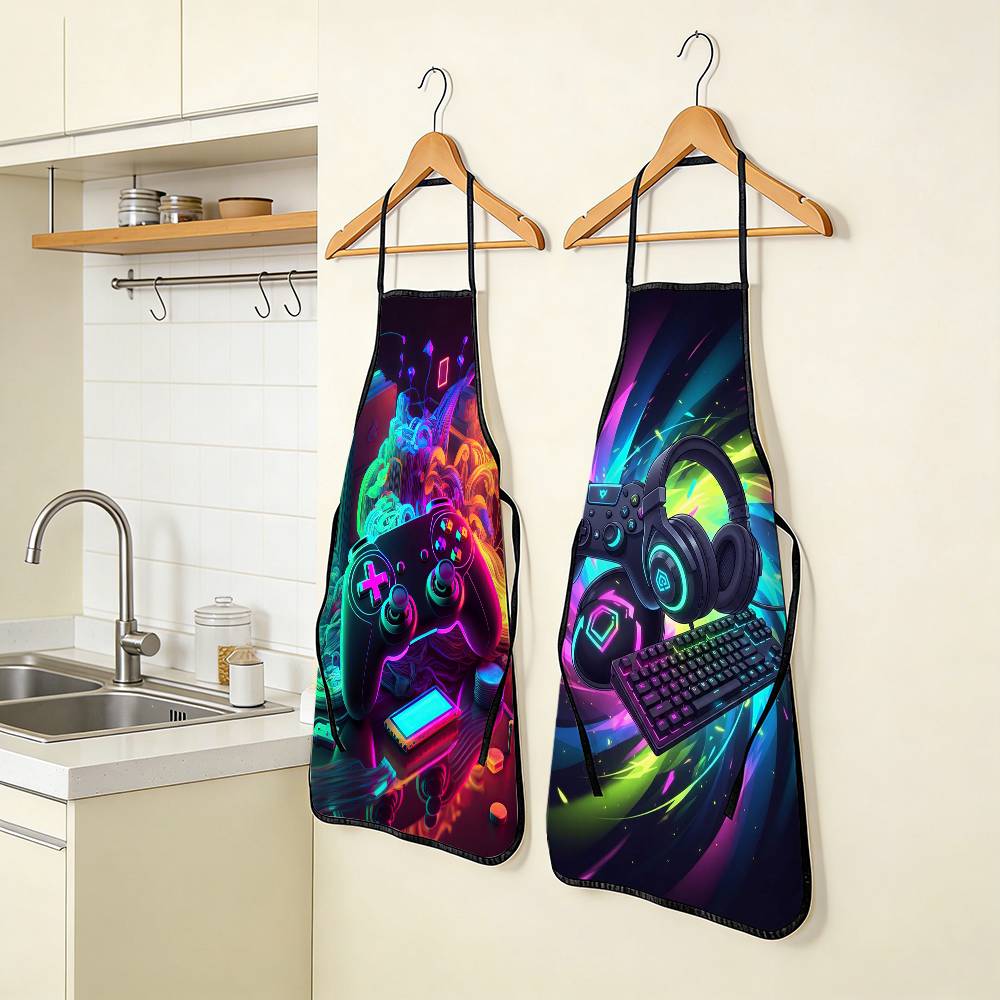 1PC Neon Video Game Apron with - Home Cooking Videos のレビューと価格