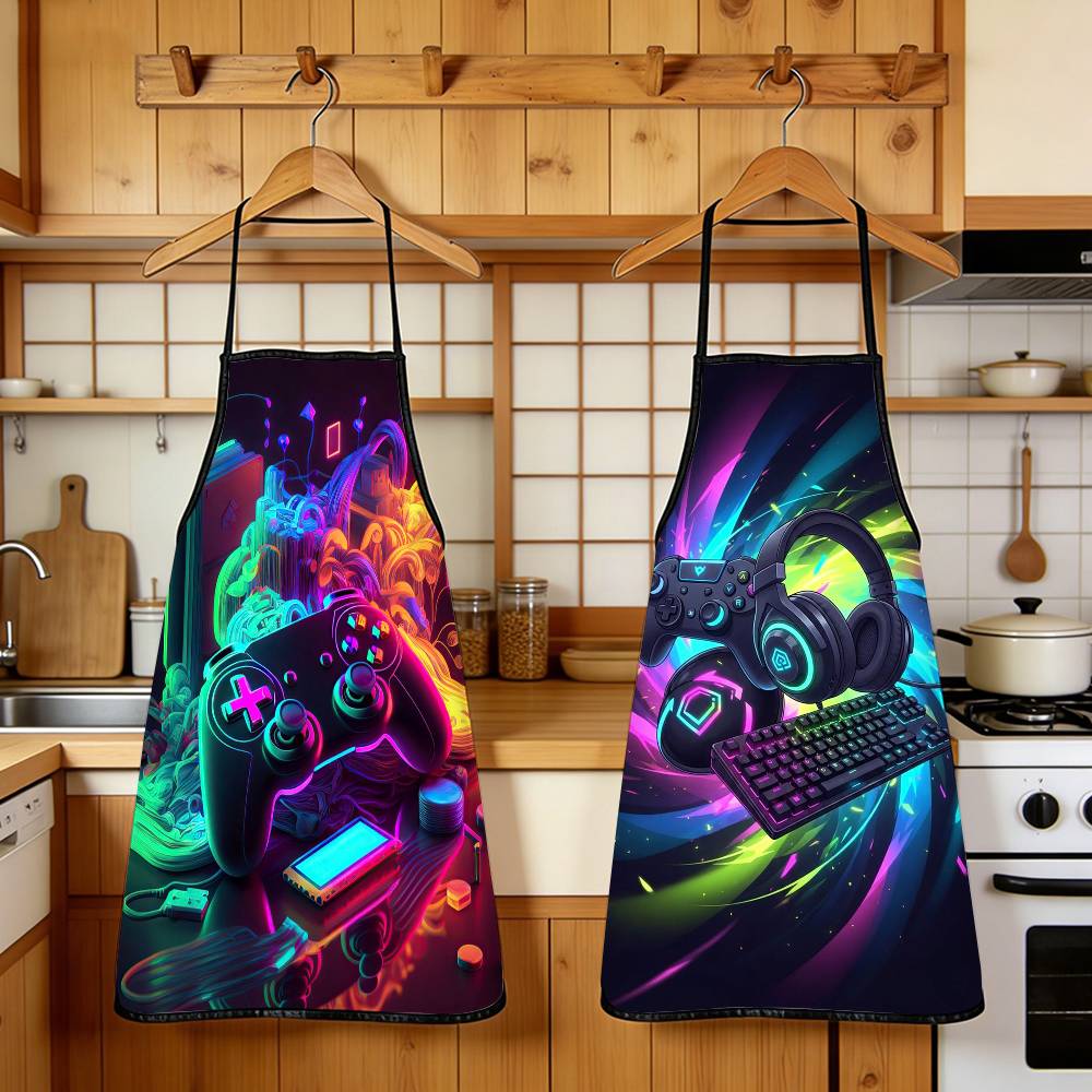 1PC Neon Video Game Apron with - Home Cooking Videos のレビューと価格