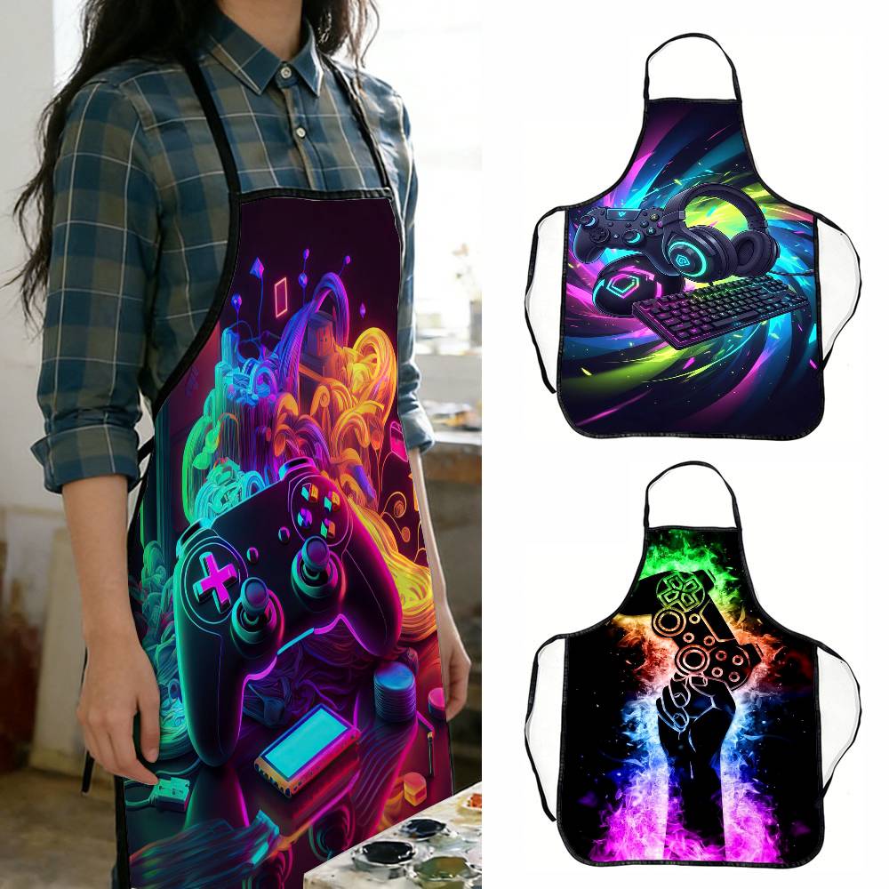 1PC Neon Video Game Apron with - Home Cooking Videos のレビューと価格