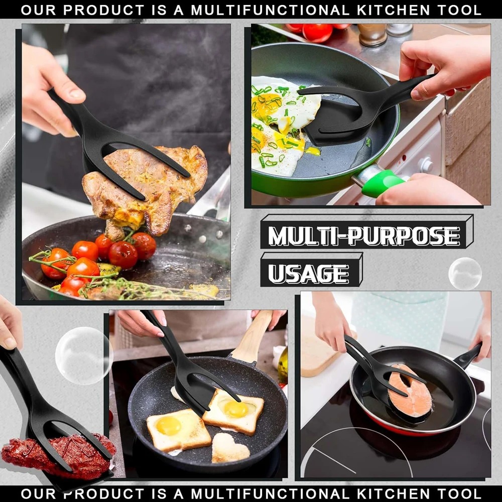 2 in 1 Grip Flip Spatula Clamp - Home Cooking In French のレビューと価格